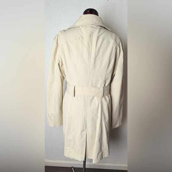 New York & Company Beige Trench Coat - Picture 5 of 7